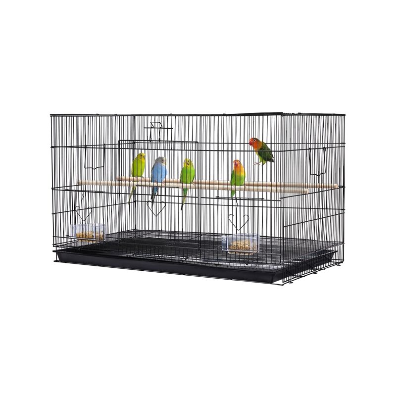 Yaheetech 18H Flight Cage Parrots Cage, Black