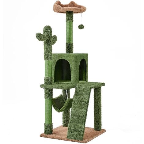 Yaheetech 135.5cm Height Cactus Cat Tree For Indoor Cat Tower With ...