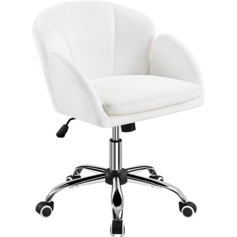Yaheetech Rolling Desk Chair Office Chair for Home/Office, Snowy