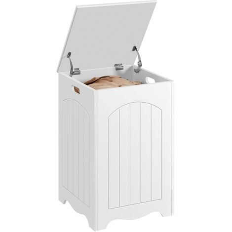 Yaheetech Bathroom Laundry Bin Basket, Wooden Laundry Box With Lid