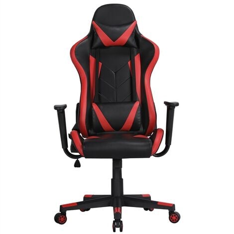Yaheetech Ergonomic Gaming Chair Racing, Leather Desk Chair With Lumbar Support