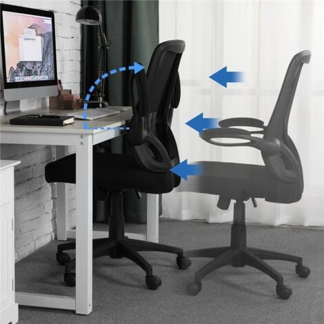 Yaheetech Mesh Office Chair Swivel Desk Chair, Black