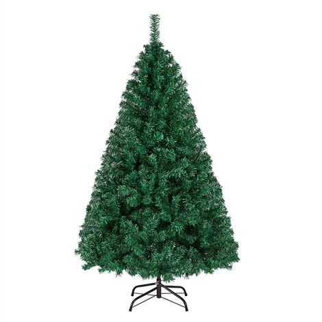 Yaheetech 5ft Christmas Tree 718 Tips Artificial Christmas Tree Hinged Spruce Xmas Tree with Foldable Stand