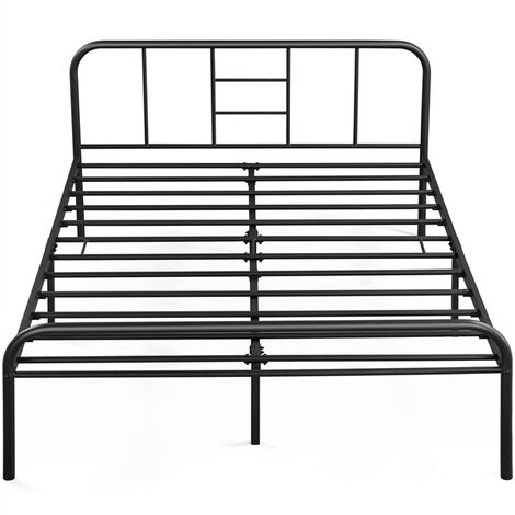 Yaheetech 4ft6 Double Metal Bed Frame Iron Bed Foundation，Black