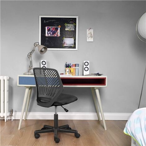 Yaheetech Office Chair Durable Desk Chair Adjustable Swivel Chair, Black