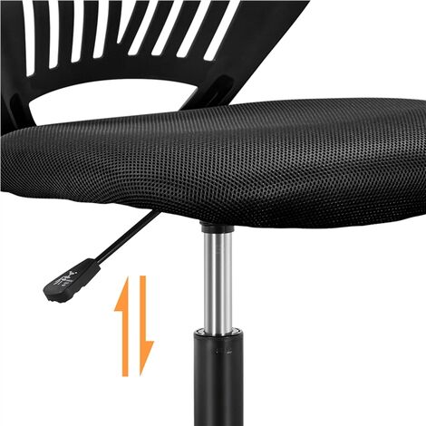 Yaheetech Office Chair Durable Desk Chair Adjustable Swivel Chair, Black