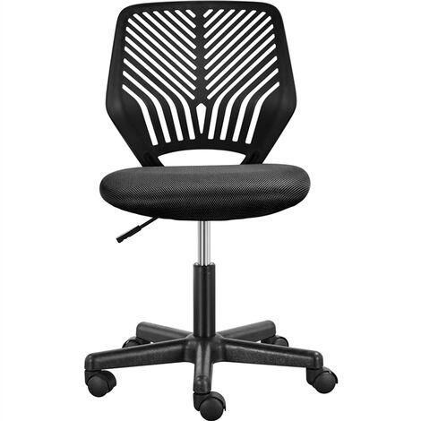 Yaheetech Office Chair Durable Desk Chair Adjustable Swivel Chair, Black