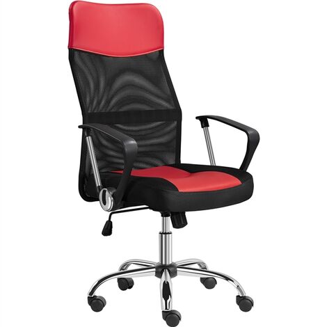 Yaheetech High Back Office Chair Executive Leather Chair Elastic