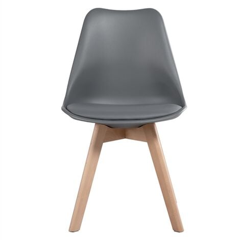 Yaheetech 4PCS Dining Chairs for Dining Room/Living Room, Dark Gray