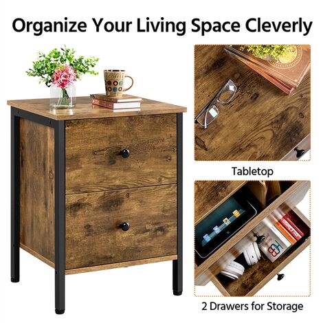 Office end table store with storage