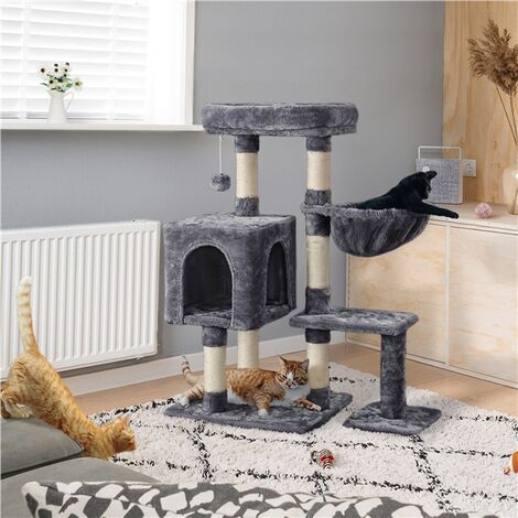 Yaheetech 4-Level Cat Tree Condo with Plush Perch/Spacious Platform ...