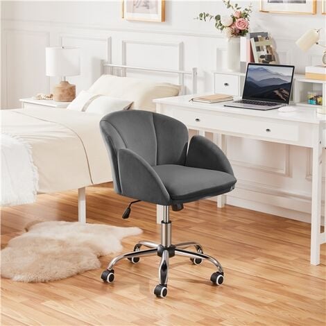 Yaheetech Rolling Desk Chair Office Chair for Home/Office, Dark Gray