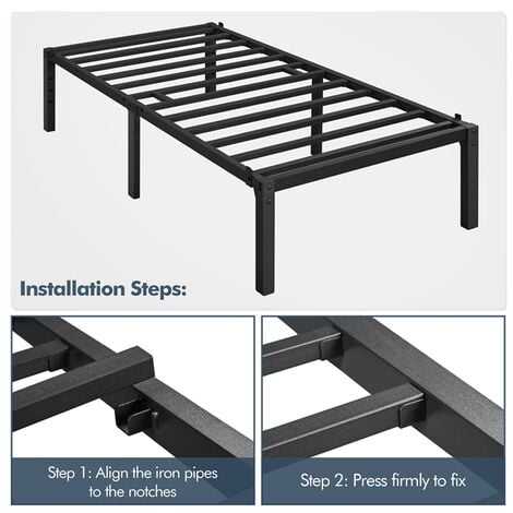 Yaheetech 3ft Single Metal Platform Bed Frame