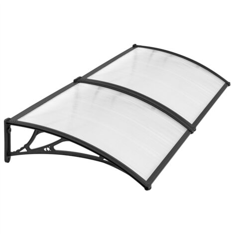 Yaheetech 100.5x76 cm Front Door Canopy Outdoor Window Awning, Black