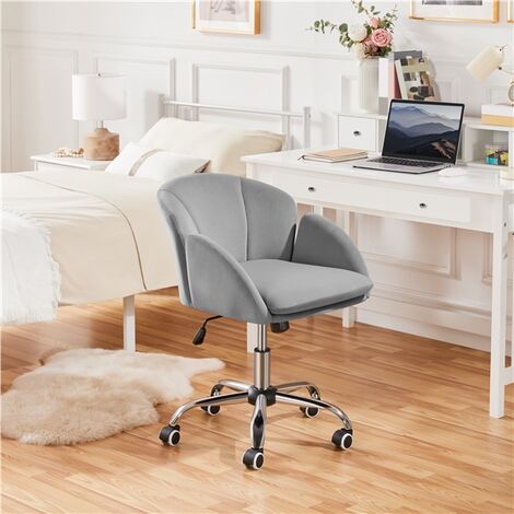 Yaheetech Rolling Desk Chair Office Chair for Home/Office, Light Gray