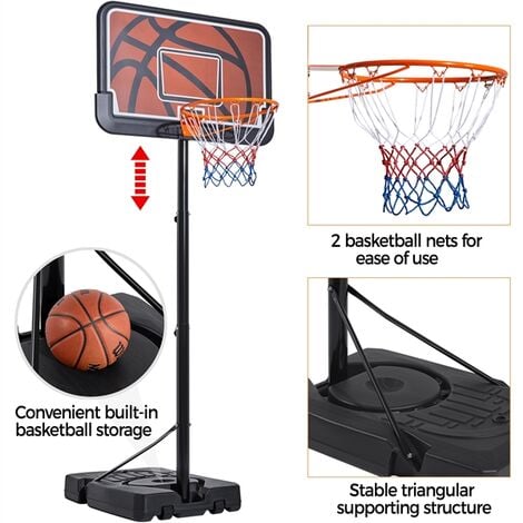 Yaheetech Height-Adjustable Basketball Hoop,44