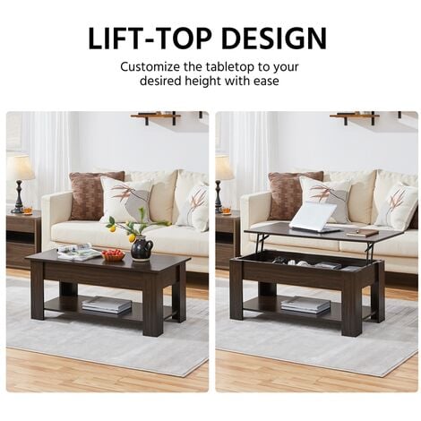 Espresso coffee table set discount