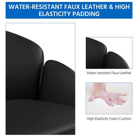 Yaheetech Rolling Desk Chair Office Chair for Home/Office, Black