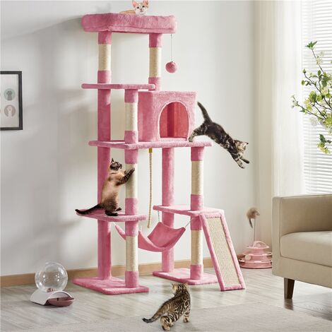 Yaheetech In Tall Cat Tree Large Cat Tower Pink