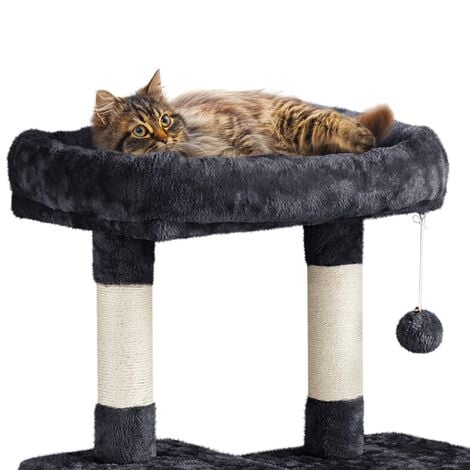 Yaheetech 63in Tall Cat Tree Large Cat Tower, Black