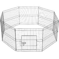 Yaheetech 8 Panel Puppy Pen Pet Dog Exercise Playpen Rabbit Fence Enclosures Run Cage