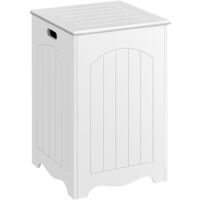 Wooden Bathroom Organizer Hamper with Lid for Bathroom Laundry Bedroom 40 x 40 x 61cm costoffs Laundry Bin Basket Wooden Bathroom Organizer Hamper with Lid for Bathroom Laundry Bedroom 40 x 40 x 61cm costoffs Laundry Bin Basket