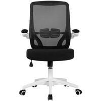 Yaheetech Adjustable Arm Chair Ergonomic Desk Chair Mesh Office Chair Mid Back Study Task Chair with Comfort Breathable Lumbar Support