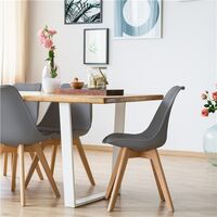Yaheetech 4PCS Dining Chairs for Dining Room/Living Room, Dark Gray