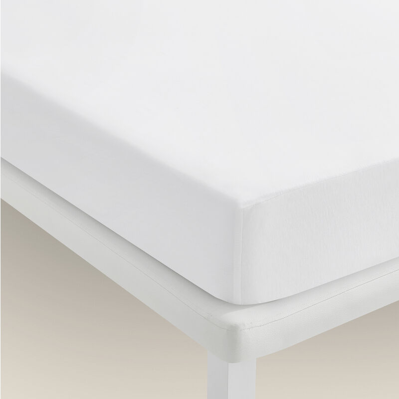 Pikolin Home - Protector de colchón Tencel impermeable e hípertranspirable 105x190/200cm , Cama de 105 , Blanco