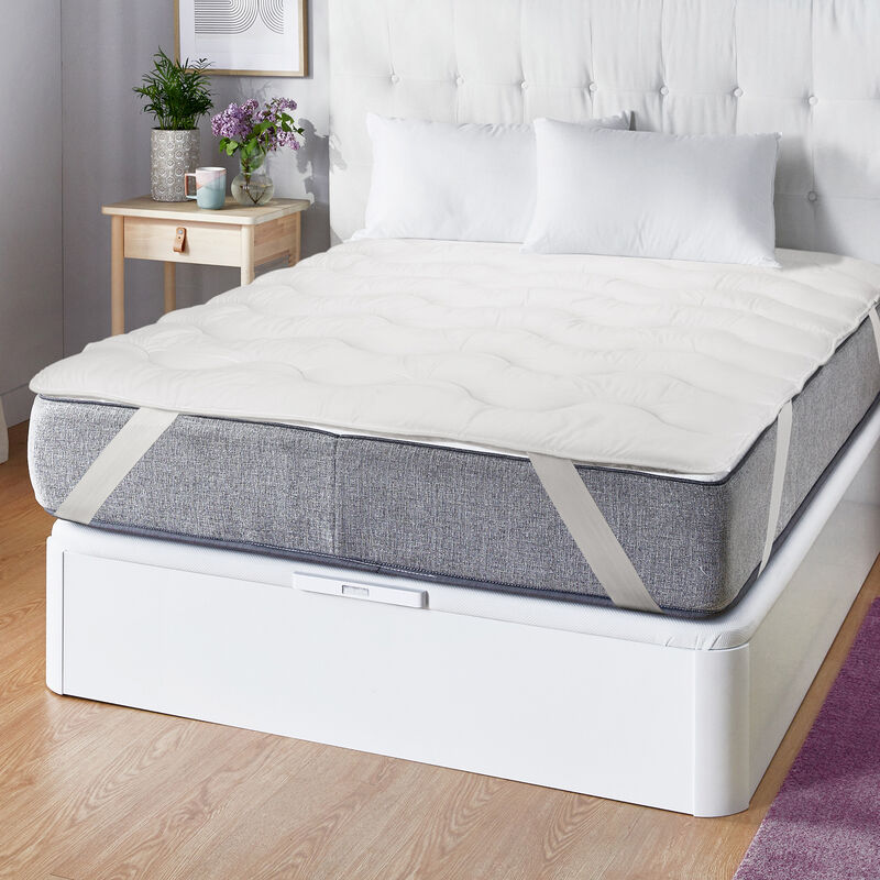 Home Heavenly® - Funda de colchón elástica Alba, funda ajustable
