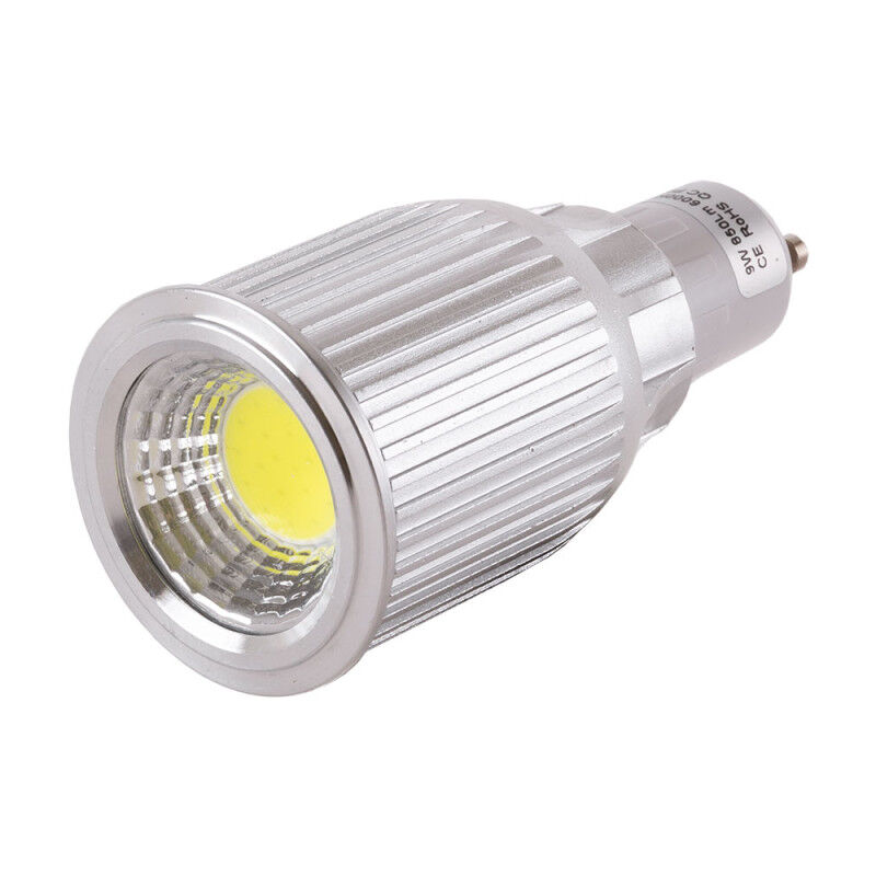 10 pz LAMPADINA DIMMERABILE LED 8W PORTAFARETTO GU10 DICROICA 90° SPOT 220V