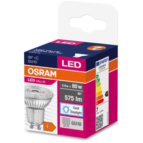 Ledvance/Osram Lampadina LED Spot GU10 6.9W 575Lm 6500K 36º IP20