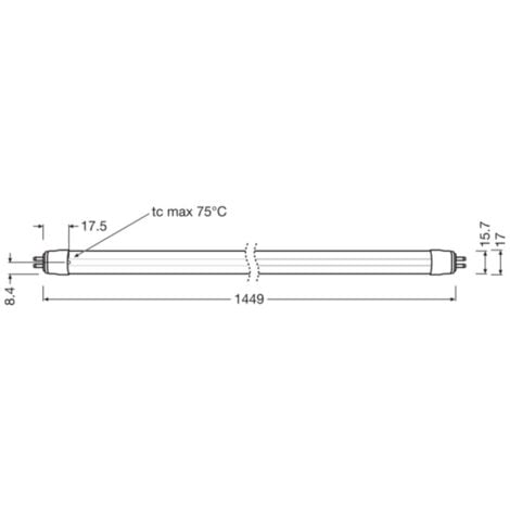 Tubo LED T5 Ledvance G5 37W 5600Lm 4000K 180º IP20 Dimmerabile