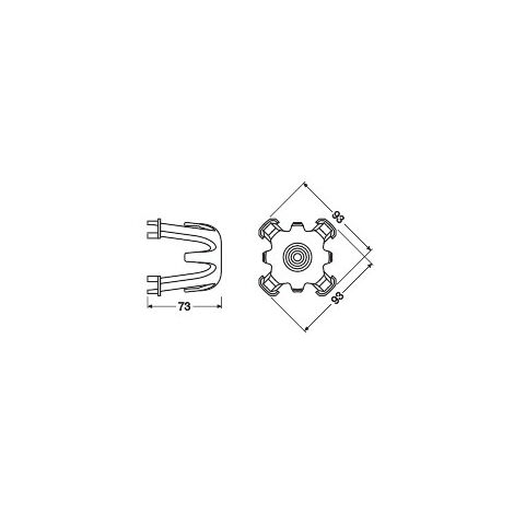Accessorio Ledvance Faretto LED Alloggiamento 65mm (LVE-4099854013478)