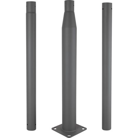 Supporto Espositore Per Bambole F Fityle - Base In PVC E Asta Metallica Regolabile - Altezza Fino A 38 Cm - Nero - 2