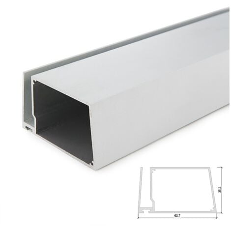 Profilo alluminio per scaffali e strutture modulari componibili