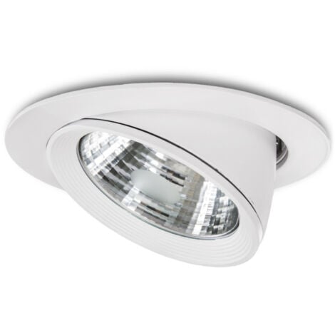 Downlight led cob luce orientabile per cromoterapia in alluminio 5