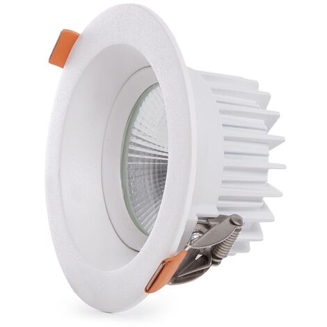 Riflettore Downlight Circolare LED 7W 700Lm 6000ºK Antiabbagliante UGR19 40.000H [HO-DL-AD-COB-7W-CW]