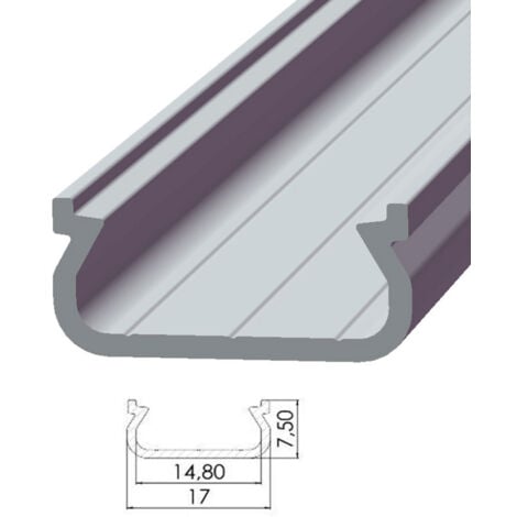 Profilo a U In alluminio Finitura Anodizzata Opaca Per Progetti Edili,  Riforme e Bricolage Misure 10161000mm Lunghezza del profilo 1 metri  Spessore 1mm 10 unità