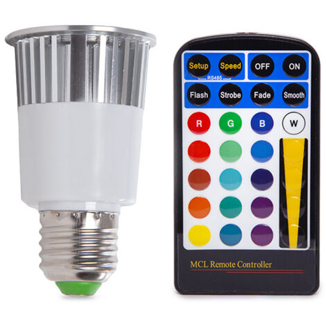 Lampadina LED E27 5W RGB Telecomando 40.000H [PL187221-E27]