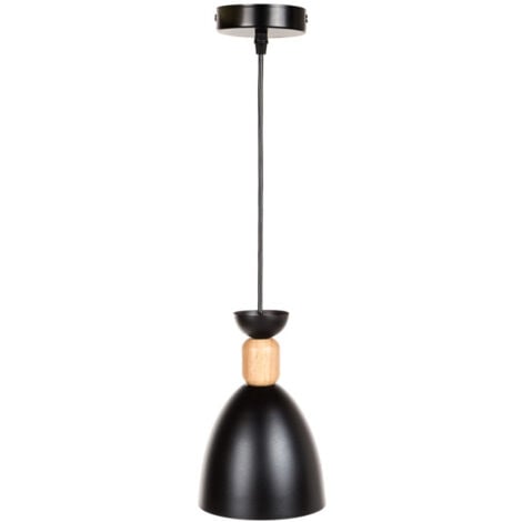 LUMICOM, SATURNO Lampada a Sospensione, 1X E27, max 42W, metallo, nero  opaco, D60cm