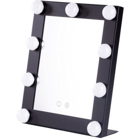 Specchio per il trucco illuminato LED 4200ºK 25x29Cm Nero 40.000H [SUN-KRS250290-B]