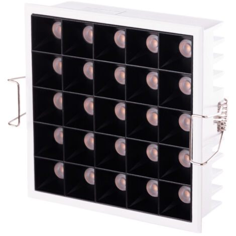 Faretto LED da incasso 20W 1.530Lm 4200ºK Rettangolare PRO SMD3030 50.000H [JW-25W-MW]