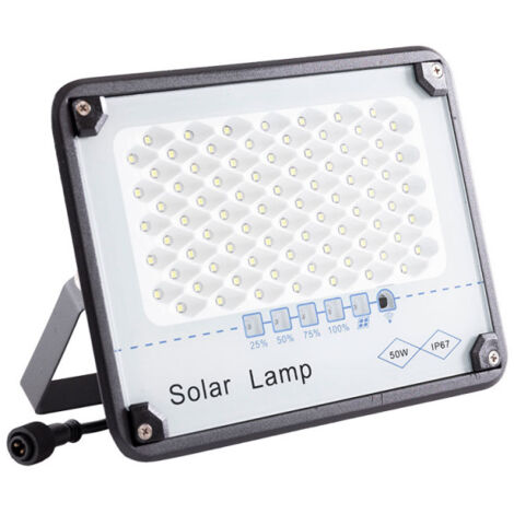 Riflettore Proiettore a LED Solare 50W Pannello Solaree/Batteria [WR-MTX-50W -CW]