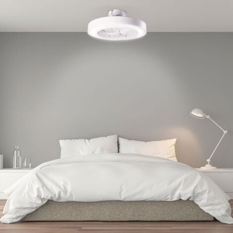 Perenz ventilatore soffitto crux bianco con luce 4 pale 7162b/ct