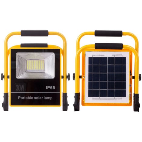 Solare LED Floodlight 100W 6500K Pannello: 6V/12W Battery: 3.2V/18000MaH Remote  Control [HO-SolareFL-100W-05]