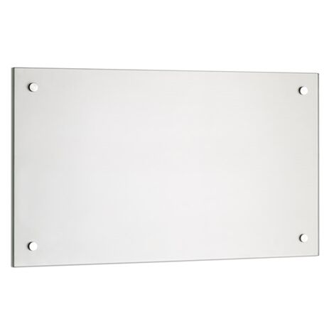 Parete posteriore della cucina paraspruzzi specchio paraspruzzi per cucina vetro di protezione da parete 6mm ESG trasparente - 90x60CM