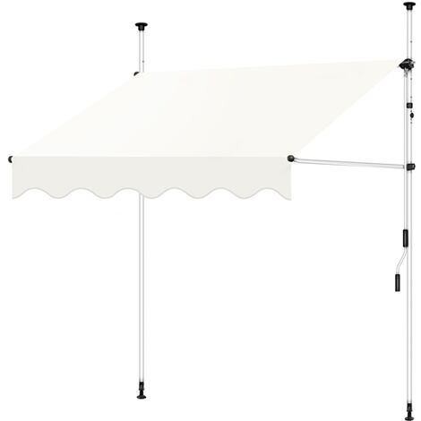 Tenda da sole motorizzata 300 cm estensione 200 cm grigio scuro