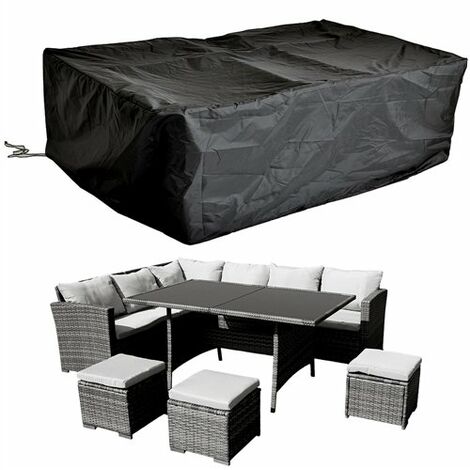 Copertina protettiva telone Rattan mobili da giardino Tempo Protezione Lounge Set 262x192x70