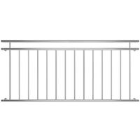 V2A 90x184cm Balcone Ringhiera Finestra Ringhiera in acciaio inox Griglia Francese Balcone Argento